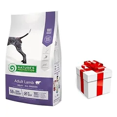 NATURES PROTECTION Lamb Adult 12kg + STAIGMENA ŠUNIUI
