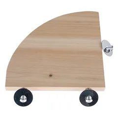 TIAKI medinė kampinė platforma smulkiems gyvūnams, L 17,5 x B 17,5 x H 1,2 cm — 5 nuotrauka