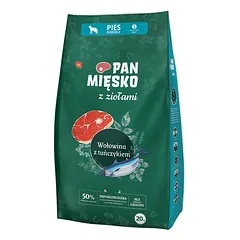 PAN MIĘSKO su žolelėmis Jautiena su tunu S 20 kg mažoms veislėms