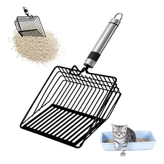 IntiMeg Katzenstreu-Schaufel aus Metall
