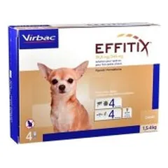 EFFITIX 1,5 – 4 KG LAŠAI NUO BLUSŲ IR ERKIŲ BEI SMĖLINIŲ MUSIŲ IR UODŲ 4 VNT.