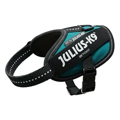 Julius - K9 IDC Powerharness Petrol Green - aukštos kokybės petnešos šunims, jūros žalios spalvos