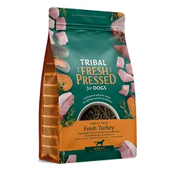Šalto spaudimo suaugusių šunų maistas su kalakutiena – Tribal Fresh Pressed Adult Turkey