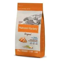Nature's Variety Selected Sterilized Norwegian Salmon begrūdis, sausas maistas sterilizuotoms katėms, 1,25 Kg