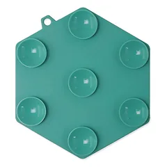 Epic Pet Lick&Snack Hexagon Green silikono laižymo kilimėlis šunims ir katėms, 17×15 cm — 4 nuotrauka