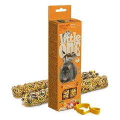 Little one lazdelės žiurkėnams ir kt. graužikams su vaisiais ir riešutais, 2×60 g