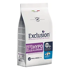 Exclusion Hypoallergenic mini sausas mažų veislių šunų maistas su žuvimi ir bulvėmis S 2 kg — 2 nuotrauka