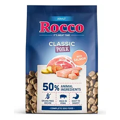 Rocco Classic Adult su kiauliena ir lašiša, sausas maistas šunims