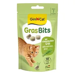 GimCat Grasbits skanėstai katėms su žole 50g
