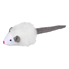 Trixie Assortment Squieky Mice žaislų rinkinys katėms su garsu, iš fliso, 6 cm, 12 vnt.