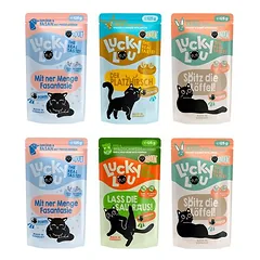Lucky Lou Adult drėgnas maistas katėms, bandomasis rinkinys 6 x 125 g — 2 nuotrauka