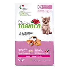 NATURAL TRAINER Cat Kitten kačiukams su lašiša