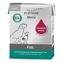 PLATINUM MENU Fish paštetas šunims su žuvimi 375g