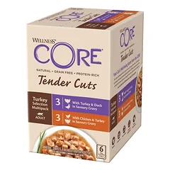 Wellness Core Tender Cuts drėgnas maistas katėms 6 x 85 g — 2 nuotrauka