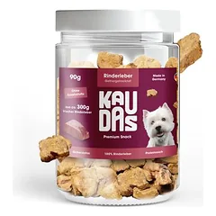 KAUDAS Hundesnack RinderleberPur - gefriergetrocknete Rinderleber
