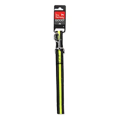 Dog Fantasy Leash Neoprene neopreninis pavadėlis šunims su atspindinčiais elementais, M/L, 2,5×120 cm, laimo spalvos — 2 nuotrauka