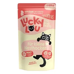 Lucky Lou Kitten drėgnas maistas kačiukams, ekonominė pakuotė 48 x 125 g, Paukštiena — 2 nuotrauka