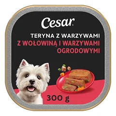 CESAR Teryna su Daržovėmis 300 g Jautiena ir sodo daržovės šlapias maistas šunims photo