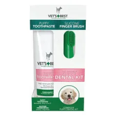 Vet's Best Dental Kit dantų priežiūros rinkinys šuniukams - Pet24