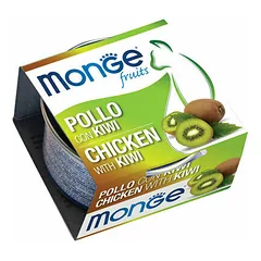Monge Fruits Adult vištienos gabaliukai su kiviu, drėgnas maistas katėms 80 g
