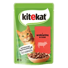 KITEKAT Jautiena padaže 85 g suaugusioms katėms nuotrauka
