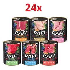 DOLINA NOTECI Raffi skonio mišinys šunims 24x800g