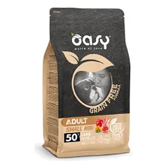 Oasy Grain Free Adult Mini Lamb begrūdis sausas pašaras su ėriena šunims