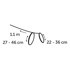 Flamingo Ziggi Light Blue krūtinės diržas ir pavadėlis katėms, reguliuojamas 20-35 cm, 10 mm — 3 nuotrauka