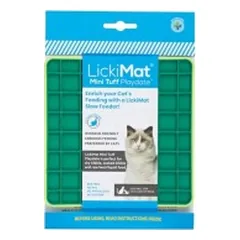 Laižymo kilimėlis LickiMat Cat Playdate Tuff, žalias
