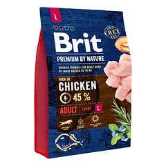 Brit Premium By Nature Adult L sausas maistas šunims 3 kg