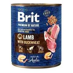 Brit Premium by Nature Lamb with Buckwheat konservai šunims su ėriena ir grikiais