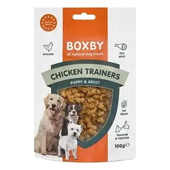 Boxby Chicken Trainers vištienos skanėstai šuniukams ir suaugusiems šunims, 100 g