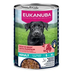 EUKANUBA Life Care Adult Rich in Beef 400 g paštetas šunims, turintis jautienos ir moliūgo nuotrauka