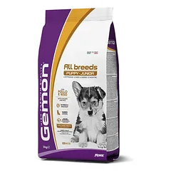 Gemon medium puppy visavertis pašaras jauniems šuniukams su vištiena ir ryžiais 3kg