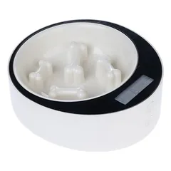 TIAKI išmanusis dubenėlis su svarstyklėmis, lėtai ėsti skatinantis, iki 2 kg, L 22 x B 24,5 x H 8 cm — 2 nuotrauka