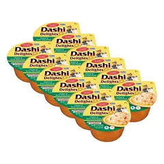Inaba DASHI papildomas kačių ėdalas - šukučių ir vištienos skonio sultinys 12x70g 