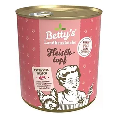Betty's Landhausküche -Hund- Fleischtopf (All Meat), drėgnas maistas šunims, Mėsos troškinys (All Meat) 6 x 400 g — 2 nuotrauka