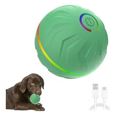 Pawffee interaktyvus kamuoliukas šunims, 6,6 cm, aktyvuojamas judesio, įkraunamas per USB, žalias