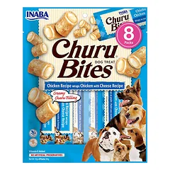 Churu Bites skanėstas šunims su vištiena ir sūriu, suktinukai, 8 vnt.