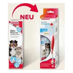 Beaphar Zahnpflege-Set, Beaphar Zahnpflege-Set Zahnpasta & Bürste (100 g) — 2 nuotrauka