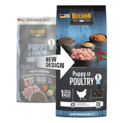 Belcando Puppy Grain-Free Poultry begrūdis sausas pašaras su naminių paukščių mėsa jauniems šuniukams