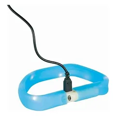 Trixie Flash Light Band USB šviečianti juosta šunims M-L 50 cm / 30 mm, mėlyna — 3 nuotrauka