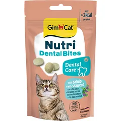 02.428086 GIMCAT NUTRI DENTAL BITES (su katžole ir dumbliais) 40 G (pak8)