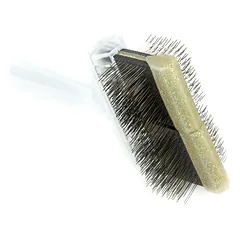 ActiVet Diamond Super Soft šepetys - itin minkštas, dvipusis, lankstus šepetys ilgiems, šilkiniams plaukams, lenkti + tiesūs dantukai - didelis 9c