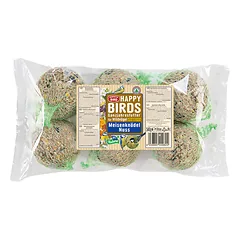 Perfecto Bird riebalų rutuliukai su riešutais, 6 vnt,540g