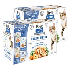 BRIT CARE Cat Fillets in Jelly mix 24x85g