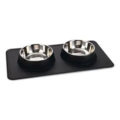 Karlie Diner Set silikoninis Dex, 2 X 350 ml, Ø 14 cm juoda — 3 nuotrauka