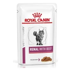 ROYAL CANIN Cat Veterinary Diet RENAL BEEF konservai katėms