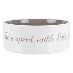 TRIXIE Pet's Home Dubenėlis, keramika, 0.8 l, ø 16 cm, cream-smėlio