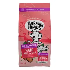 BARKING HEADS Hair Necessities Salmon pašaras šunims su lašiša 2kg. – 12kg.